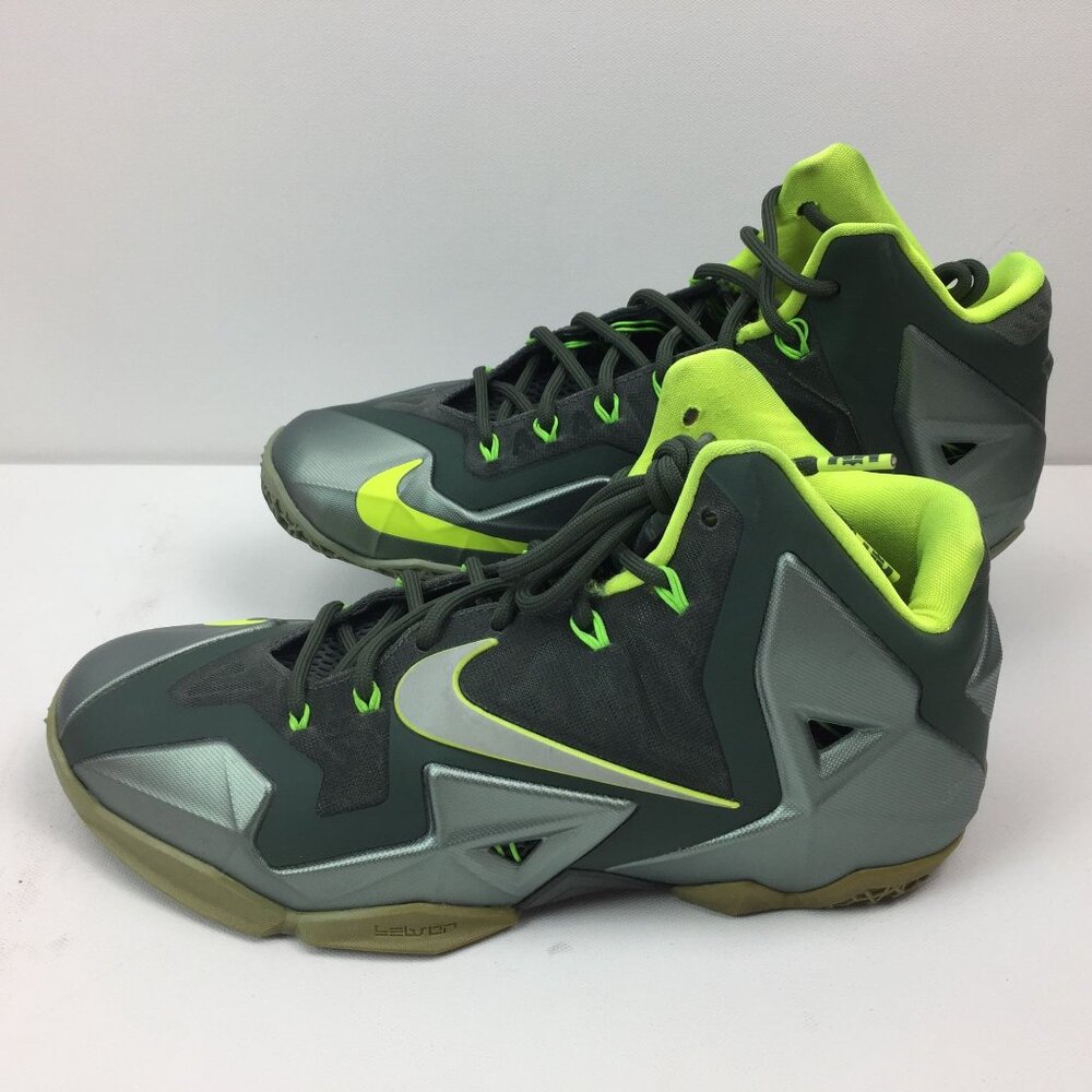 Nike Lebron James 11 XI Dunkman Sneakers 616175-300 Mica Green Sea Spray Size 9 - Picture 5 of 12